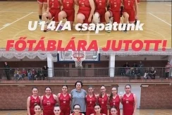 U14/A csapatunk FŐTÁBLÁRA JUTOTT!